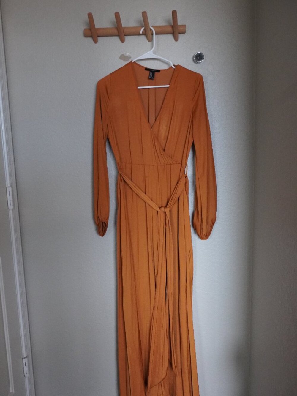 Satin Maxi Rustic Dress